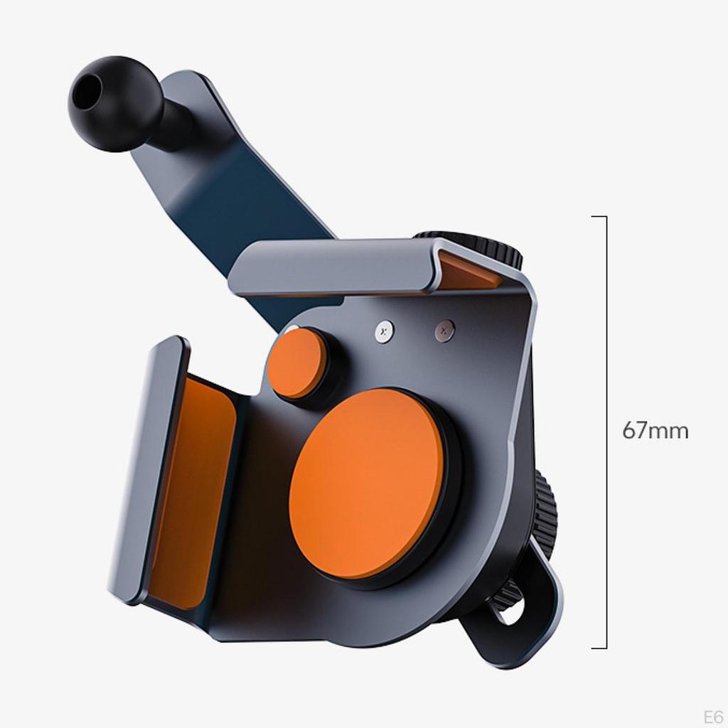 360° Rotatable Alloy Car Screen Phone Holder Corner Mount Non-obstructive View Clip Universal