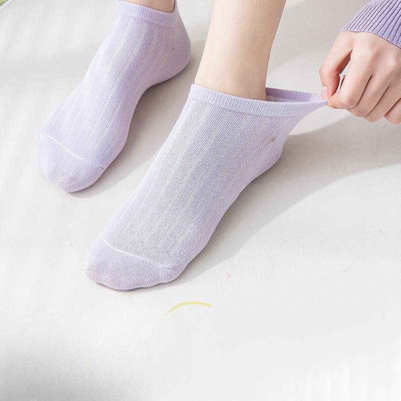 Boat Socks, Women's Invisible Socks, Summer Style, Thin, Ultra-shallow, Anti-friction, Non-pilling, Pure Cotton Boneless Short Socks