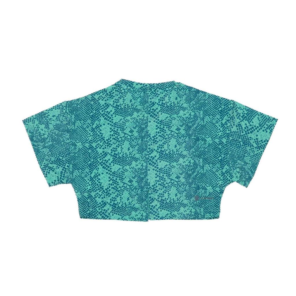 Adidas Girls Animal Print Aeroready Crop T-Shirt