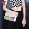 A5 A4 Laser Hologram Iridescent PU Faux Leather Sewing Fabric MOSAIC Hightlight Gradient Handmade Bow Shoes Craft DIY Material
