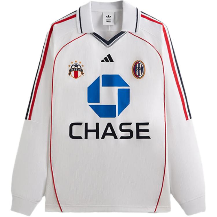 

Kith For Adidas Football Chase Long-Sleeve Jersey White Men Tops JF3236 5XL