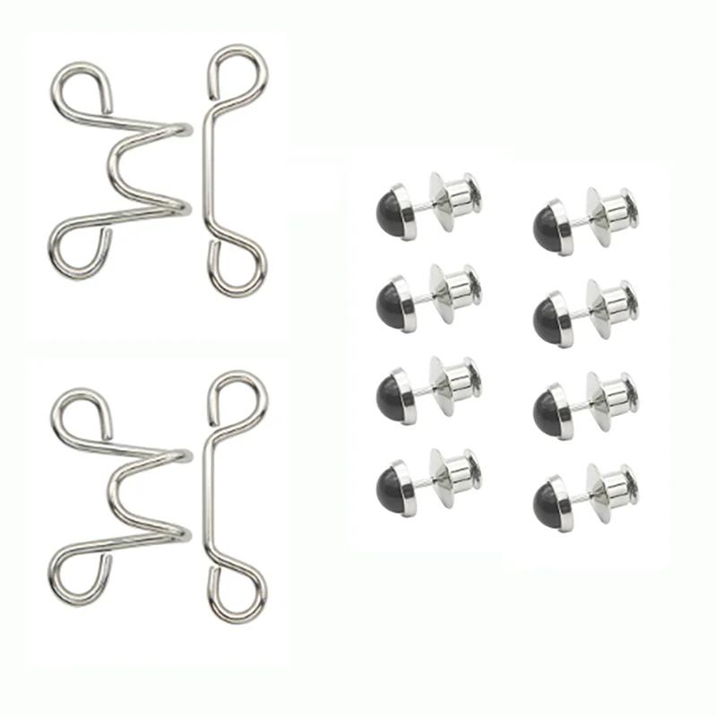 

2pair Skirt Pants Tighten Waist Brooches Jeans Adjustable Waist Clip Button Pearl Women s Brooch Set DIY Clothing Accessories