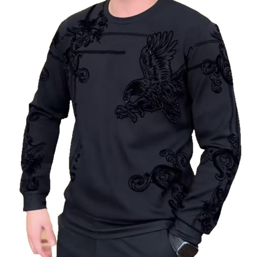 Men's Seamless Autumn & Winter Warm Base Layer: Thick, Heat-Generating Long Sleeve Sweatshirt with Plus Velvet
