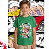 One Piece Characters Anime Print T Shirt for Kids Cotton Short Sleeve Shirt Boys Girls Summer Clothing Casual Soft Top
