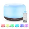 Diffusore di aromi da 500ml Umidificatore d'aria con venature del legno 500ml Diffusore di aromi di olio essenziale ad ultrasuoni per nebulizzatore freddo Fogger