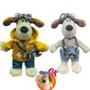 Super Cool Plush Pilot Toy British Gromit Dog Stuffed Animal, Perfect Birthday Gift For Teenagers