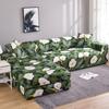 1ks Potah na pohovku na rohovou pohovku s područkou s květinovým vzorem Elastický potah vhodný pro domácí mazlíčky na sekční pohovku ve tvaru L
