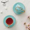 Yongfengyuan Madam Porcelain West Lake Blue Tea Cup Set