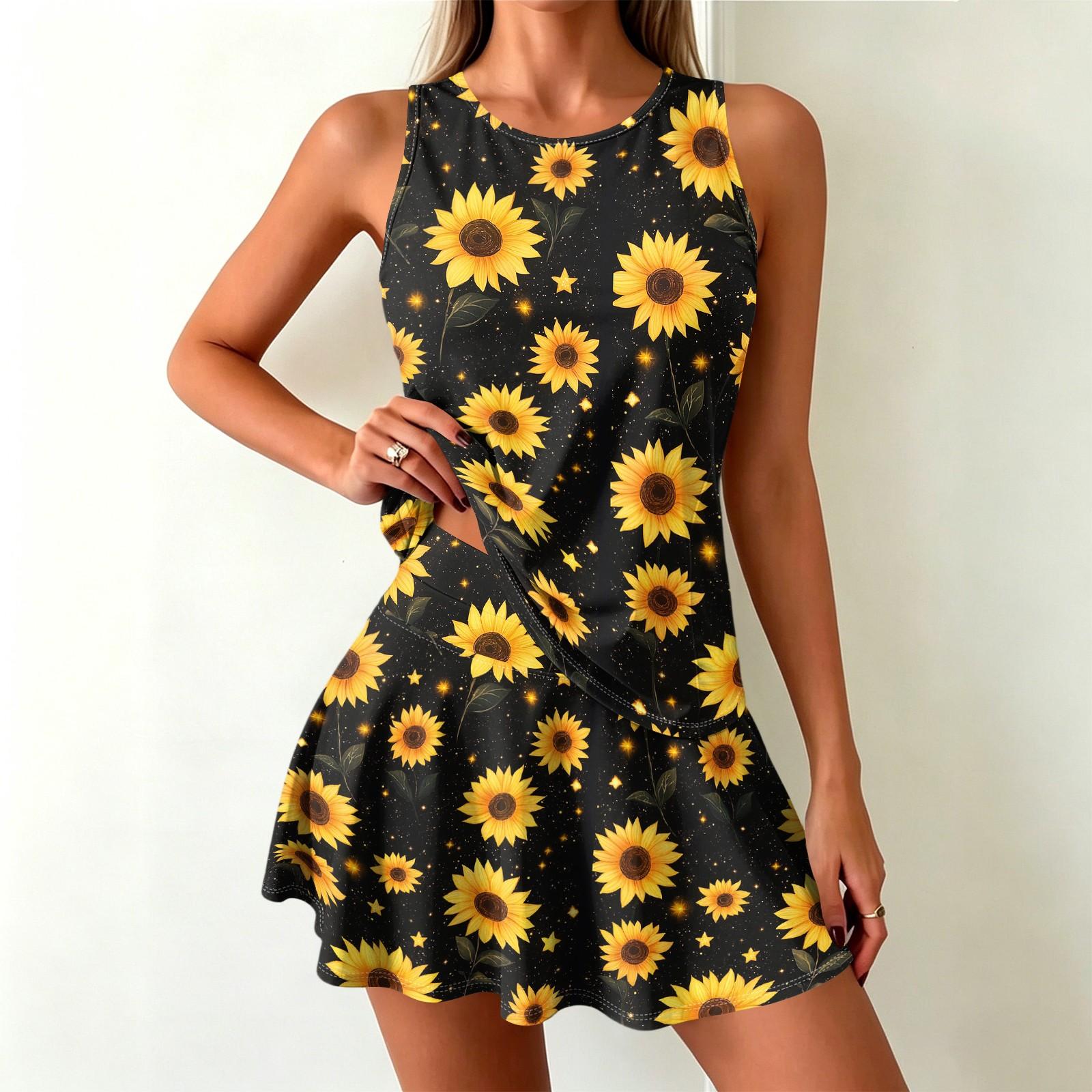 Women s Independence Day Printed Split Swimsuit Sport Swimsuit XL