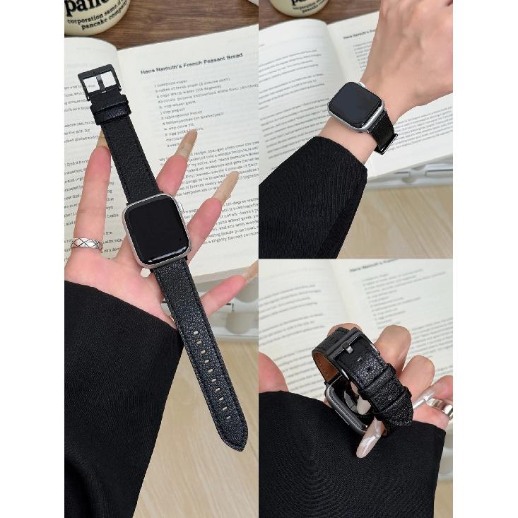 

Высококачественный кожаный ремешок-петля для Apple Watch женский 11/10/9/8/7/6/5/4/3/2/1 SE 38мм 40мм 41мм 42мм 44мм 45мм 46мм 49мм 38mm40mm41mm чёрный