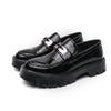 4.5CM Tall Man Thick Bottom Loafers Slip On Dress Shoes Breathable All-match Platform Men Shoes Business Casual Leather Shoes