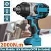 2000N.m  3/4 Inch Socket Wrench Brushless Electric Impact Wrench Cordless Driver Tool for 18V Battery High Torque