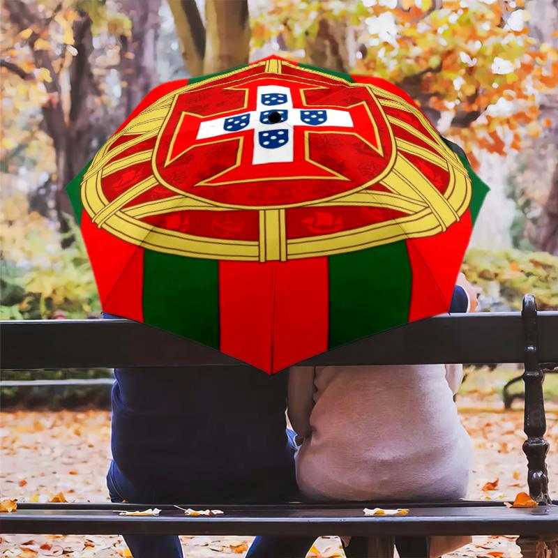 Portuguese Heritage Emblem Folding umbrella Umbrella durable light Sun umbrella travel