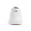 Li Ning Leather Slip Resistant Abrasion Resistant Low top Skateboard Shoes Women's White AGCR470-2