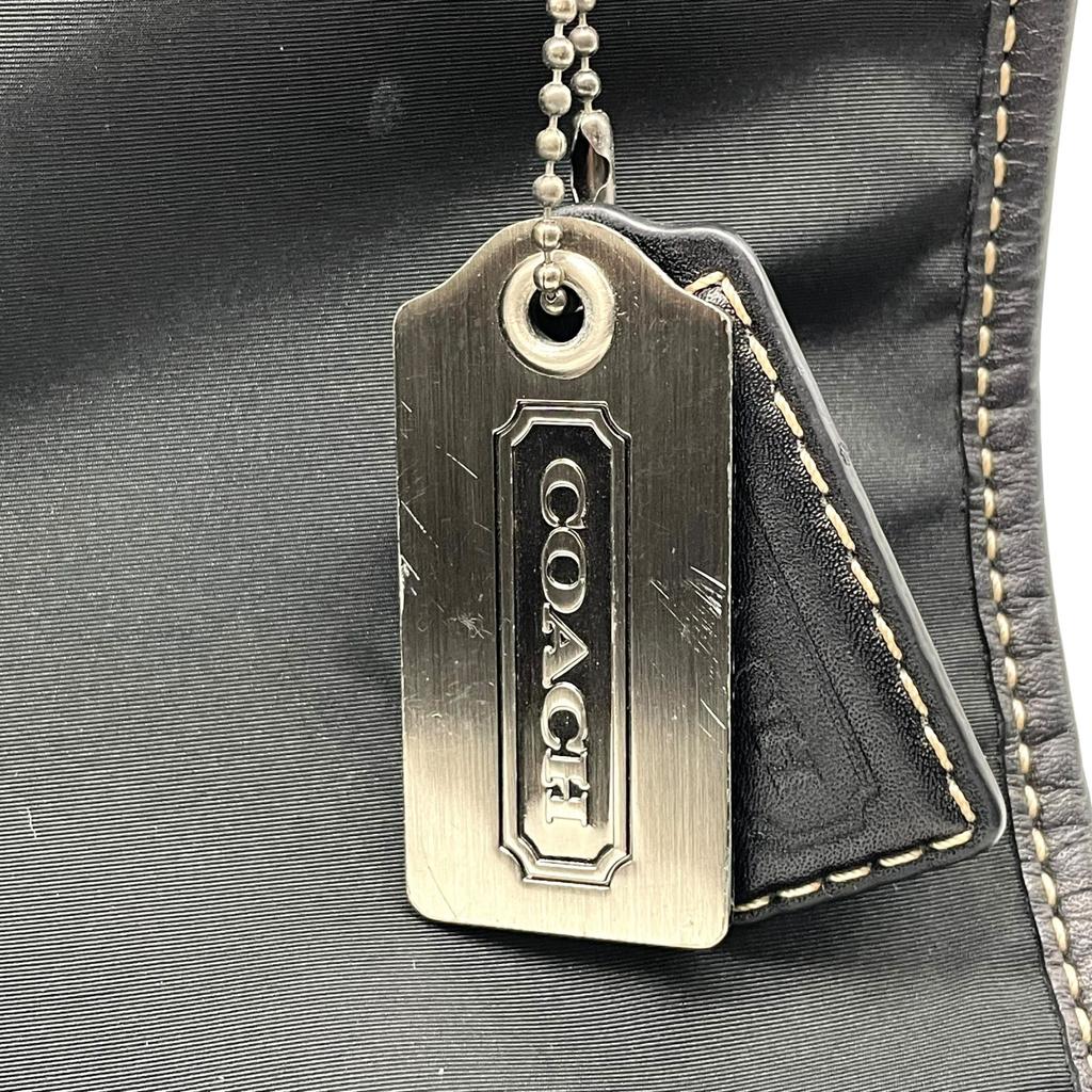 Used COACHBriefcase black canvas/leather mens