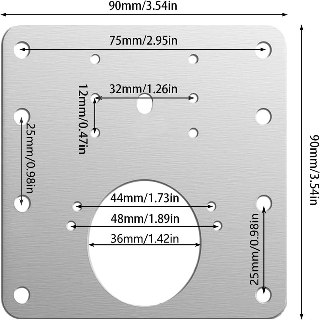 Kitchen Cabinet Door Hinges Repair Plate Hinges Mounting Plate with Screws Flat Fixing Brackets Furniture Hardware Tools