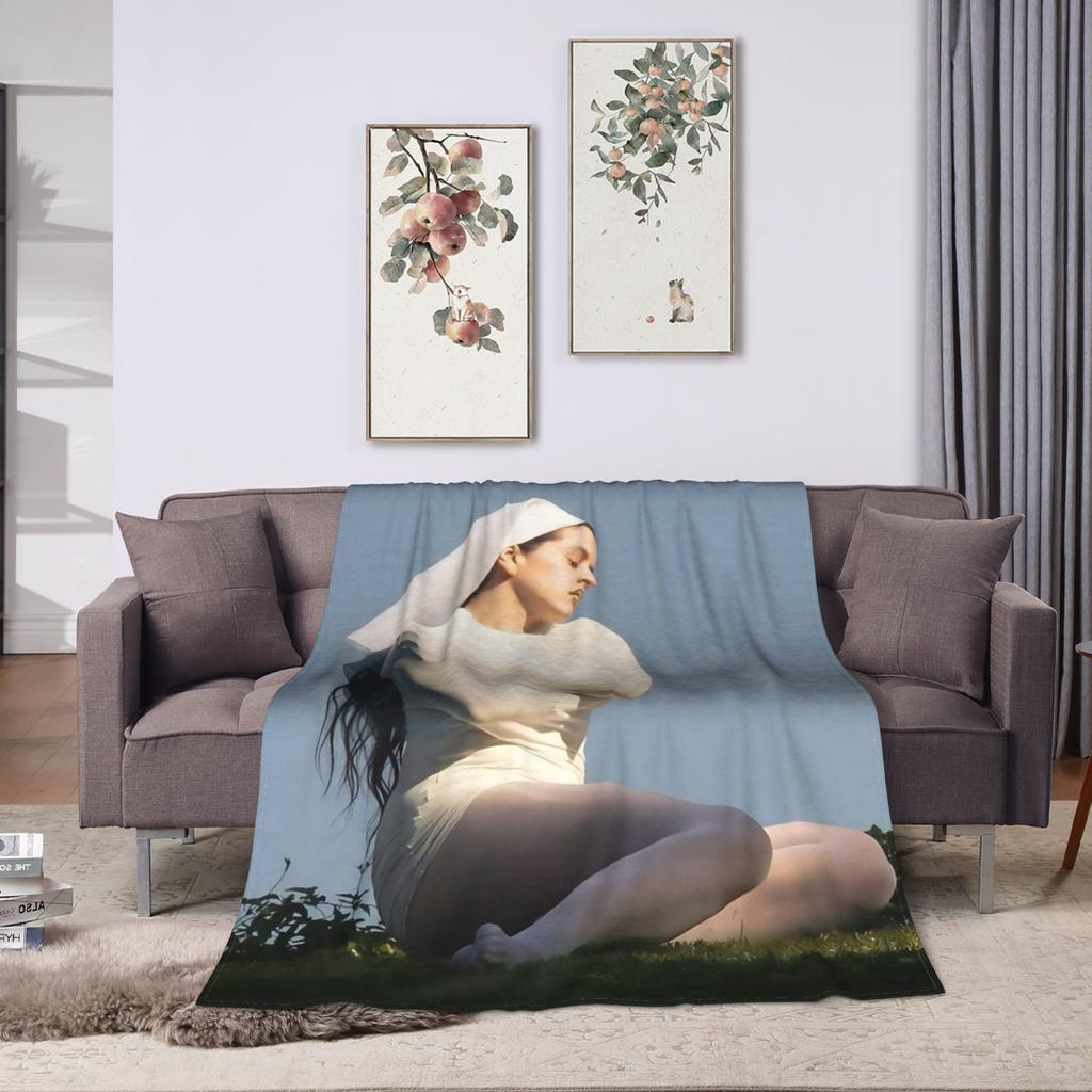 Soft Blanket Camping Rosalia Lux  Throw Blanket  Flannel Bedspread For Couch Chair Sofa Bed Graphic Sofa Bed Cover