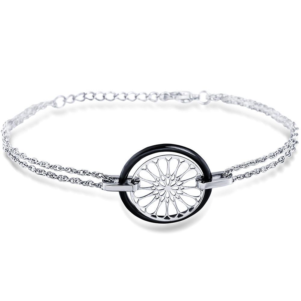 Simple Personality Ceramic Titanium Steel Bracelet Women's Fresh Ceramic Bracelet All-Matching
