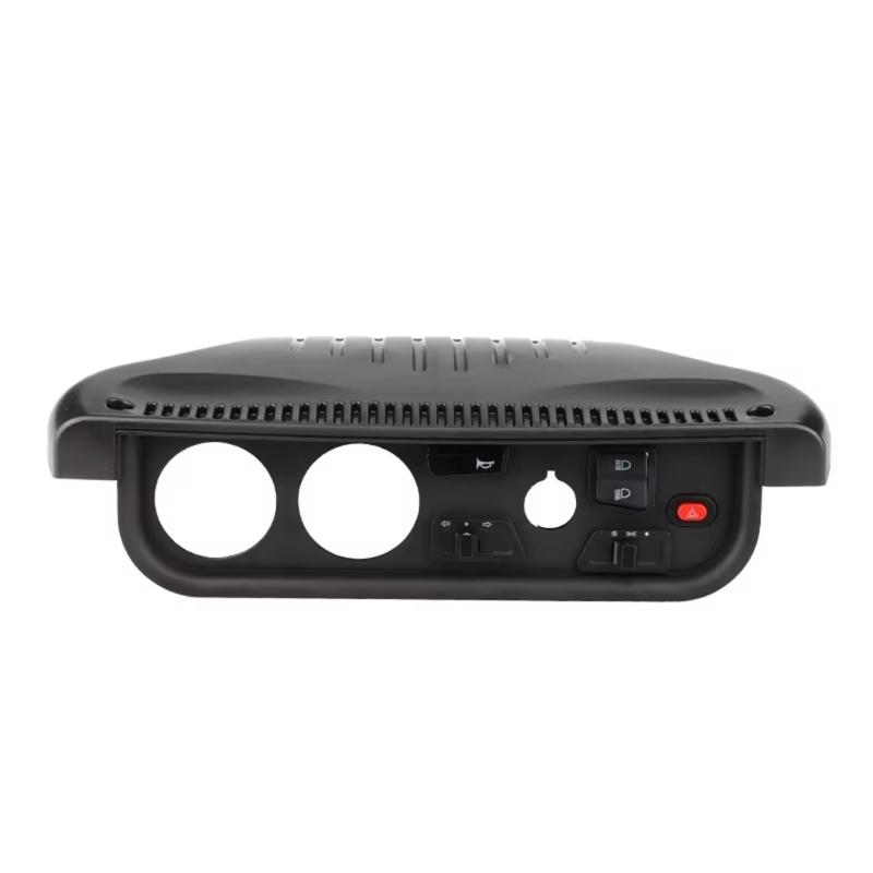50cc to 250cc Instrument Panel Housing, Black Plastic Front Panel Cover with Round Openings for Go Kart Trim Repair Work and Service