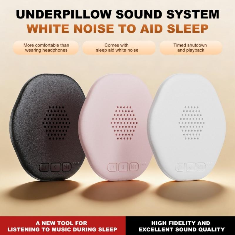 Haut-parleur fin pour le sommeil compatible Bluetooth avec bruit blanc et arrêt automatique pour la relaxation au coucher et un meilleur sommeil
