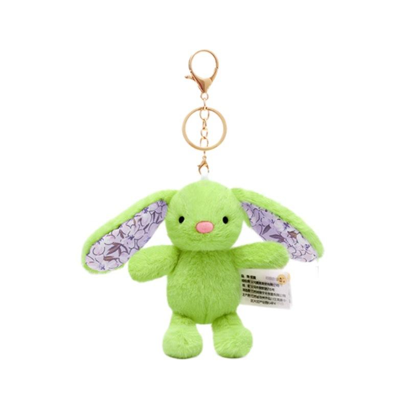 Cute Rabbit Keychain - Mini Plush Keyring, Adorable Car Accessory & Bag Charm Gift for Girls