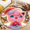 1 Pezzo Pokemon Jigglypuff Stampa Tappeto Rotondo Soggiorno Camera da Letto Tavolo e Sedia Divano Stanza dei Bambini Tappeto Decorativo Tappeto Potdemiel