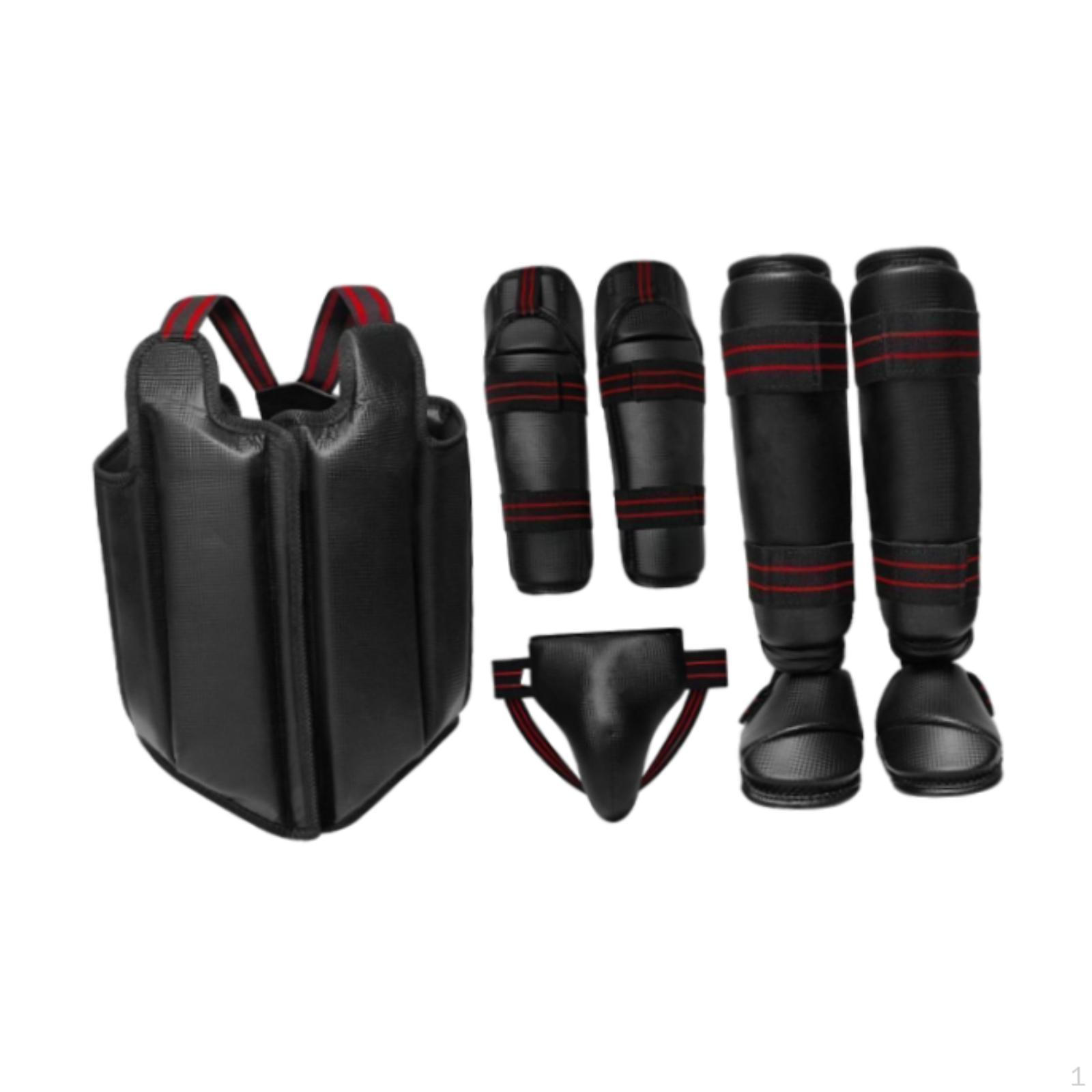 

4 предмета защитного снаряжения для тхэквондо, боксерского протектора, спаррингового снаряжения для каратэ XS