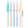 5Pcs Retractable Gel Pens Set, Quick Dry Black Ink Fine Point Soft Touch Roller Ball Gel Ink Pen For Smooth Writing