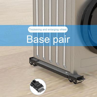 Extendable Washing Machine Stand Movable Refrigerator Raised Base Mobile Roller Bracket Wheel Bathroom Furniture Moving Roller
