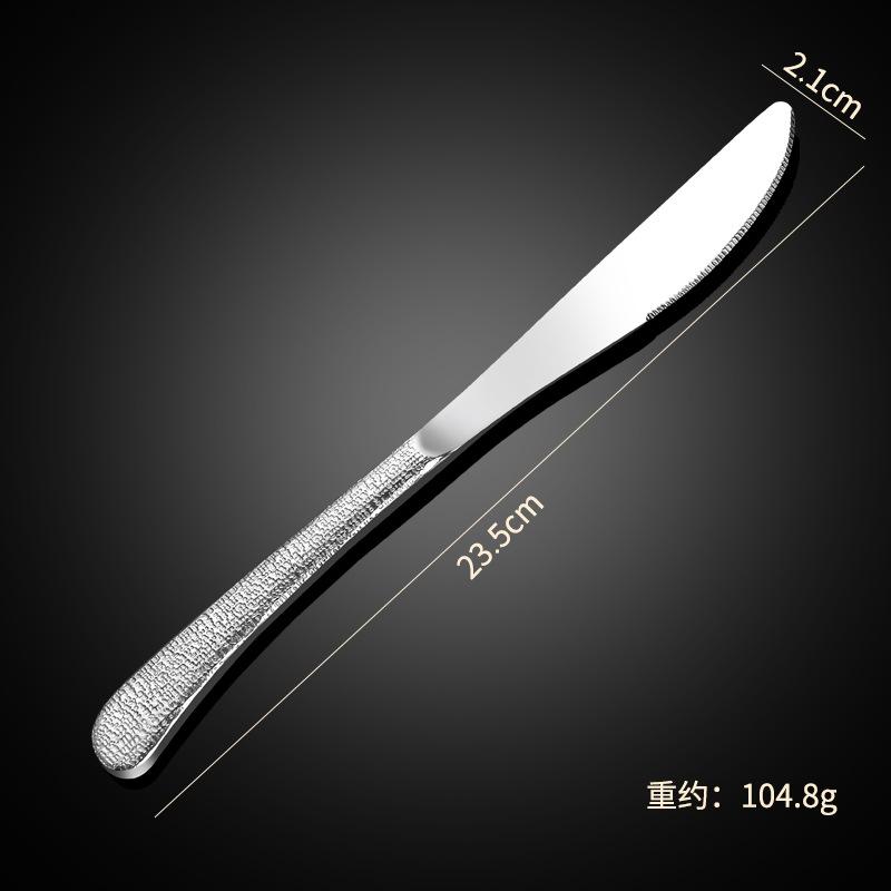 304 stainless steel spoon tableware elegant star diamond cloth crack western food steak knife fork spoon dessert spoon