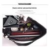 2024 Soft Leather Fashion Handbag for Middle-aged Women: Large Capacity, Versatile Single Shoulder or Crossbody Bag