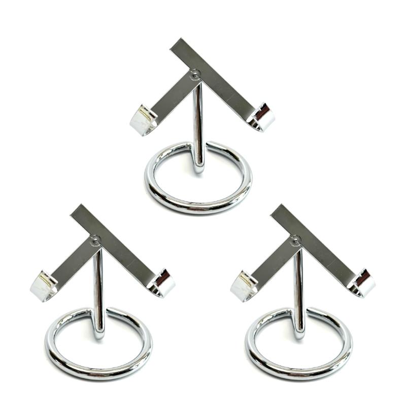 

3PCs Sturdy Metal Base Stand for Crystals Sphere Portable Designs Space Saving Home Office Decoration Daily Use S серебряный