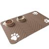 50*80 Quick Drying Diatomaceous Earth Pet Feeding Mat - Splash Proof, Absorbent, Easy To Clean, Suitable for Dogs and Cats, Washable