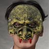 Masque de Carnaval Halloween du Bouffon Vert avec Crocs - Matériau PU