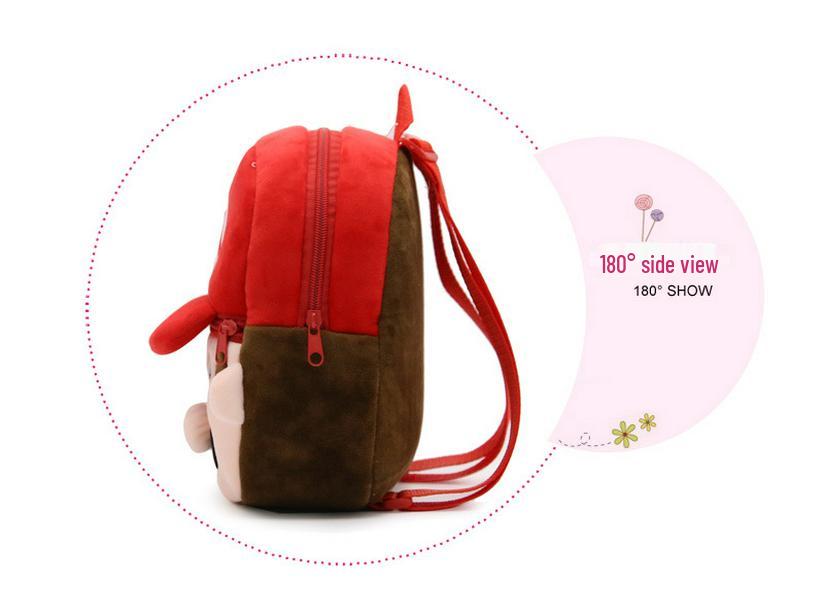 Cute Cartoon Plush Backpack for Toddlers, Ages 1-3 - Early Education and Garden Use