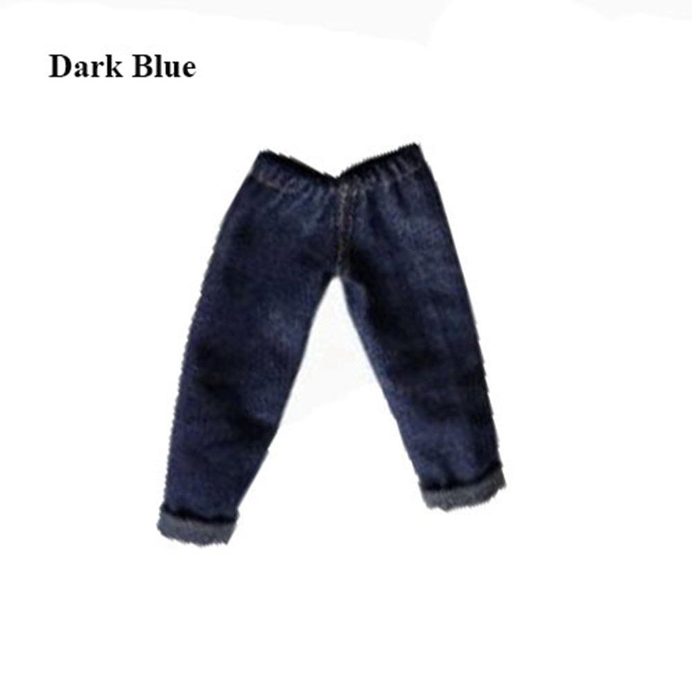 Handmake Jeans Pants Casual Wear Cute Trousers Flip Up Denim Pants for Blythe ob24 Dolls