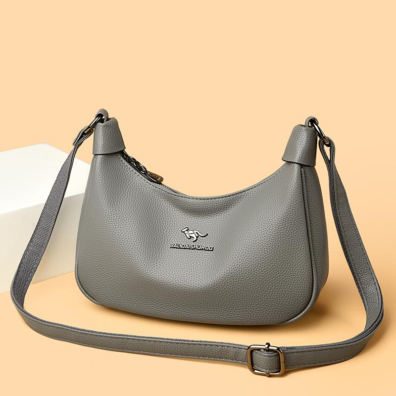 Fashionable Women's Crossbody Bag, Casual Retro Shoulder Bag, Soft Leather Texture, Women's Fashionable Simplicity, European Trend Retro