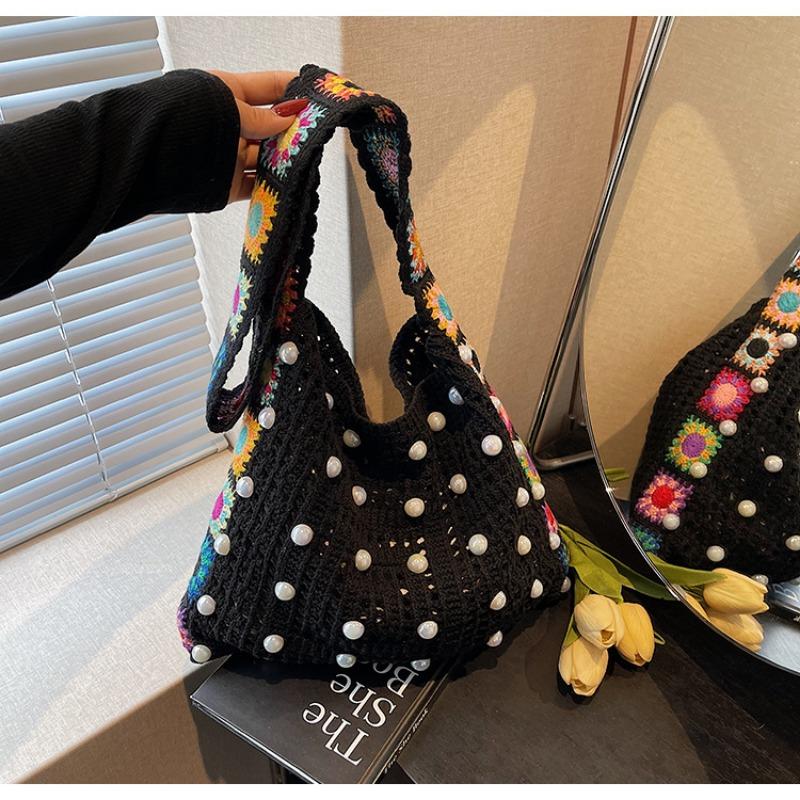 

New niche bag woven bag large capacity tote bag messenger bag messenger bag women s bag чорний