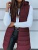 Women's Hooded Puffer Vest, Casual Winter Outfit