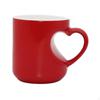 Tazza Ceramica che Cambia Colore Manico a Cuore Regalo Originale Tazza da Caffè Termosensibile