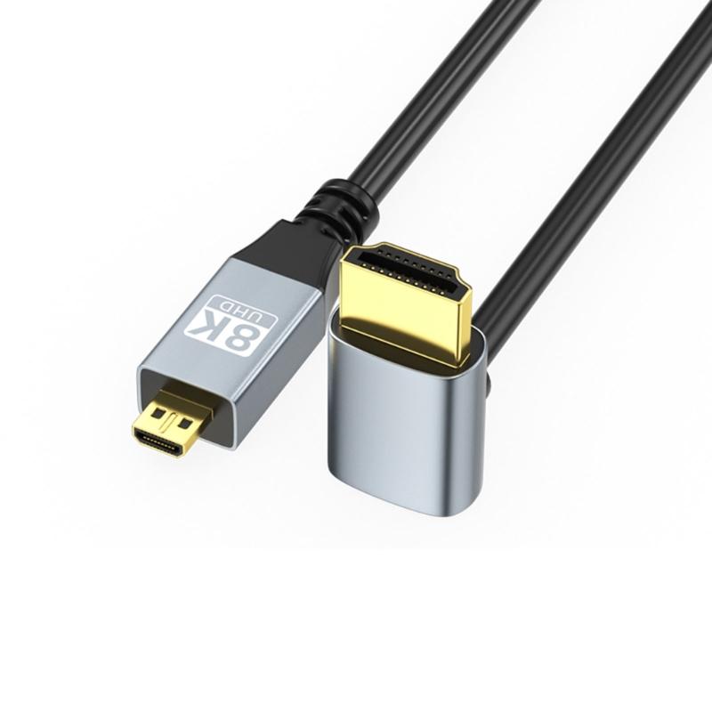 6x2.3mm Video to 10.5x2.5mm Cable Fast Speed for 1080p 8K60hz Video Cord Bidirectional Transmission with Gold Contacts