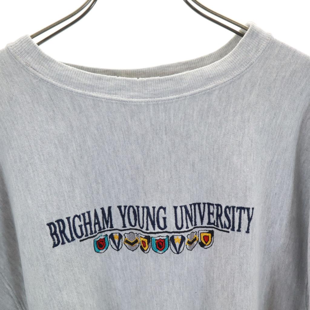 Champion 90s Old USA made embroidered tag Long sleeve Reverse weave sweat Men's Used