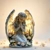 Warm Atmosphere Home Decoration Acrylic Prayer Angel Acrylic Ornament Sweet Angel Statue  Christmas