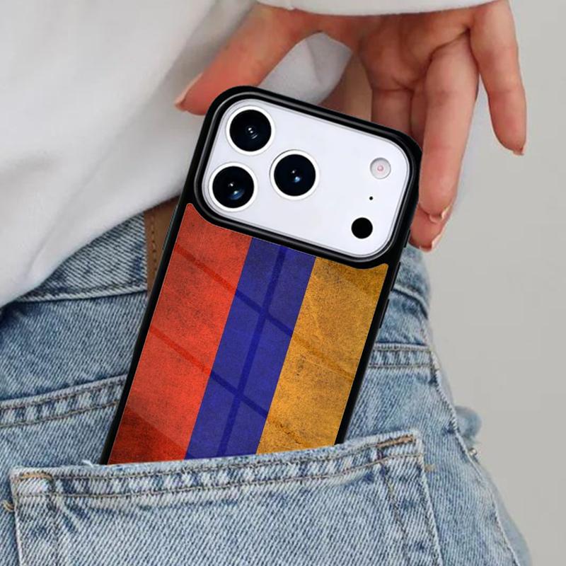 Armenische Flagge Schutzhülle für iPhone 16e 15 14 13 12 17 Pro Max Plus Air 17pro Hülle Coque