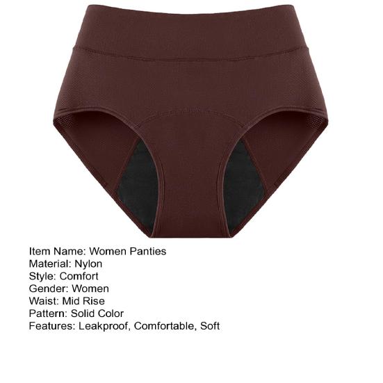 Yousheng Heavy Flow Period Underwear for Women High Absorbency Leakproof Panties Ladies Menstrual Postpartum Briefs