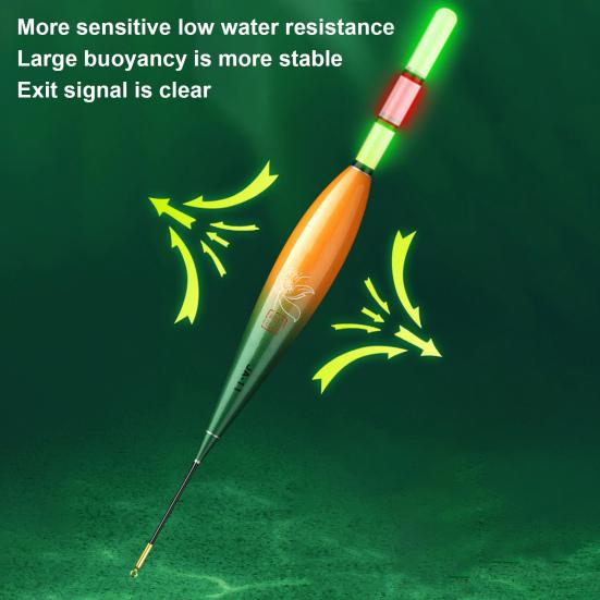 1 Set LED Lighted Fishing Float High Visibility Waterproof Long Casting Light-up Buoy Bobber Float Saltwater Freshwater Carp Fishing Accessories