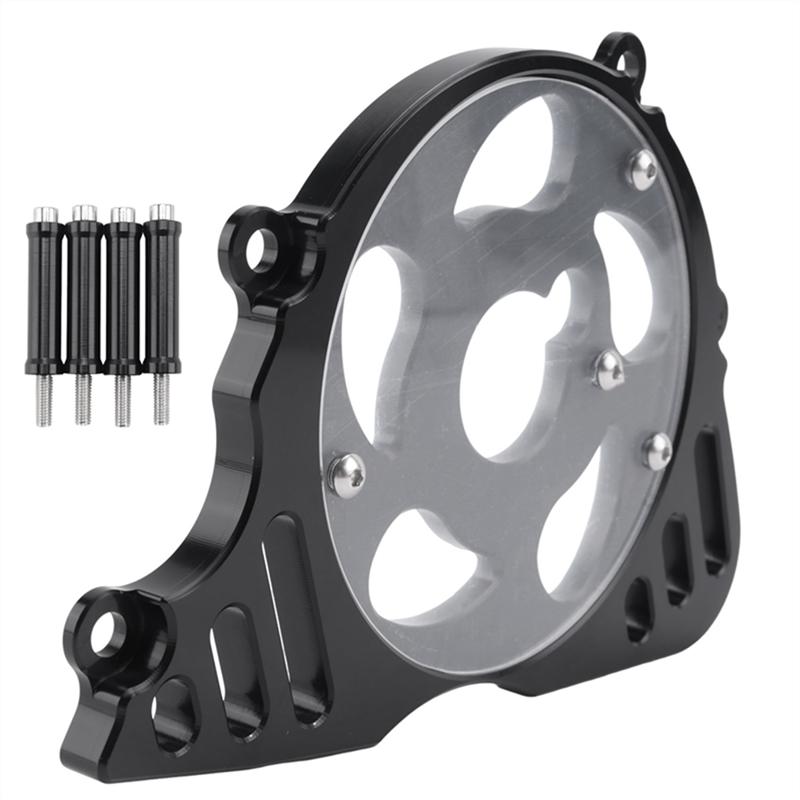 Ac29-Front Sprocket Chain Guard Cover Left Side Engine Protection For KAWASAKI Z1000 2010- Moto Black