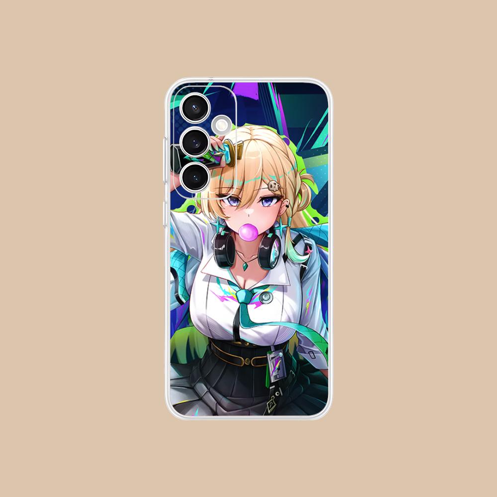 Wuthering Waves Lynae Phone Case for Samsung Galaxy S25 S24 S23 S22 S21Plus FE Ultra Clear Colorful Cover Luxury Cellphones