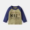 Boys Cartoon Long Sleeve T Shirt Crew Neck Casual Autumn Top for Kids