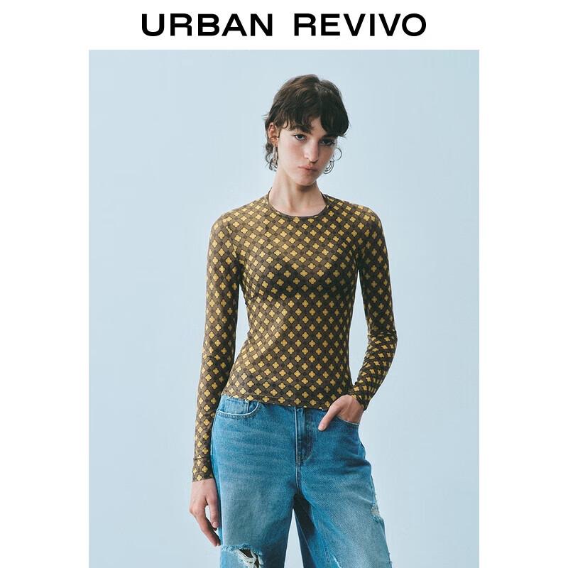 UR Women s Retro All-Over Print Long Sleeve T-Shirt M